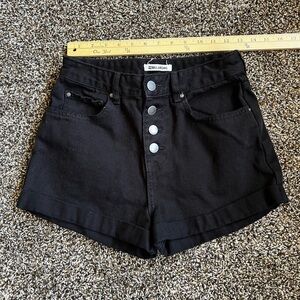 Billabong Black High Waist Denim Shorts